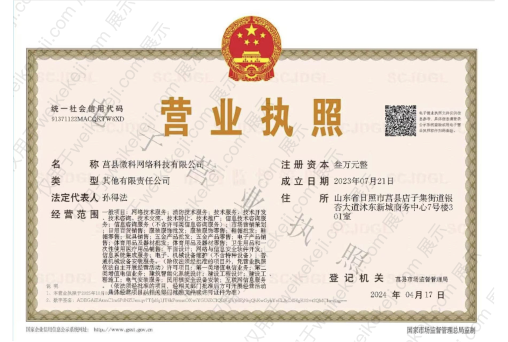 雪州企服运营公司主体执照 第1张